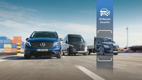 Nur bis 30. November 2026 gibt es für die folgenden Transporter-Baureihen:&nbsp;Citan, eCitan, Vito, eVito, Sprinter, eSprinter, V-Klasse, EQV, T-Klasse, EQT und Marco Polo 36 Monate Fahrzeuggarantie.&nbsp;  Das Kontingent ist begrenzt. Die genauen Bedingungen erfahren Sie bei unseren Mercedes-Benz Verkaufsberatern.&nbsp;  Zu unseren Gebrauchtwagen