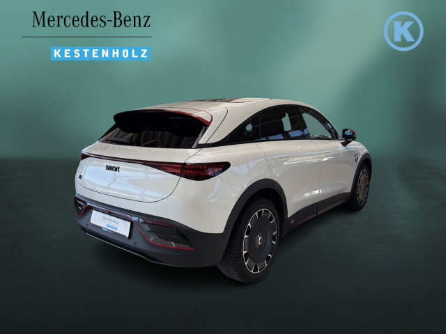 Interne Fahrzeugnr.:: 0923851Exterieur:  Antriebsart: Heckantrieb,   Außenspiegel elektr. verstell- und heizbar, mit Memory,   Außenspiegel mit Abblendautomatik,   Außenspiegel mit Umfeldleuchte und Projektionsfunktion,   Blinkleuchten mit Lauflicht vorn und hinten,   Dachreling / Dachträgervorrüstung,   Dach Wagenfarbe,   Einstiegsleisten (Edelstahl) beleuchtet,   Elektromotor 200 kW (cont. 75 kW),   Getriebe für Elektrofahrzeug,   Heckleuchten LED,   Intelligentes Batteriemanagementsystem mit Temperaturregelung,   Karosserie 5-türig,   Komfort-Fahrwerk,   Kühlergrill, Aktive Luftklappen,   Matrix-LED-Scheinwerfer,   Metallic-Lackierung,   Radstand Standard,   Seitenscheiben hinten und Heckscheibe dunkel getönt (Privacy Glass),   Türgriffe außen ausfahrbar / versenkbar, elektrisch,   Türgriffe außen mit LED-BeleuchtungInterieur:  2-Zonen Klimaautomatik,   Ambiente-Beleuchtung Plus,   Brillenfach,   elektronisches Gaspedal,   Frontstaufach / Frunk (Kofferraum, vorn),   Gepäckraumabdeckung / Rollo,   Getränkehalter in Mittelkonsole,   Innenausstattung: Interieur Nebula White,   Innenspiegel mit Abblendautomatik,   Instrumententafel Leder-Optik,   Kopf-Airbag-System (Windowbag),   Mittelarmlehne hinten mit Getränkehalter,   Mittelkonsole mit Kühlfunktion,   Rücksitzbank geteilt/klappbar (60:40),   Rücksitzlehnen neigungsverstellbar,   Sitzbezug / Polsterung: Duo-Leder,   Sitze vorn elektr. verstellbar (6-fach) mit Lendenwirbelstütze,   Sitzheizung,   Steckdose (12V-Anschluß) im Koffer-/Laderaum,   Wärmepumpe für Heizungs-/KlimaanlageMultimedia:  Anzeigeinstrumente Full LCD HD (9,2" Farbdisplay),   Bluetooth-Schnittstelle,   Head-Up Display,   Induktionsladeschale für Smartphone,   Infotainment-Center 12,8 Zoll Display (Touchscreen),   Lautsprecher,   Premium-Sound-System (Beats),   Radioempfang digital (DAB),   Smartphone Schnittstelle (Apple CarPlay &amp; Android Auto),   Steckdose (12V-Anschluß),   USB-Anschlüsse, je 2 vorn und hintenKomfort und Umwelt:  Adaptive Geschwindigkeitsregelanlage (ACC) mit Stop&amp;Go-Funktion,   Aktiver Spurhalteassistent,   Anhänger-Stabilisierungs-Programm (TSA),   Ausweich-Assistent (EMA),   Auto-Hold-Funktion,   Automatische Begleitfunktion der Beleuchtung (Follow me home),   Bremsenergierückgewinnung (Rekuperationssystem),   Einparkhilfe vorn und hinten, 12 Parksensoren,   Fahrassistenz-System: Aufmerksamkeits-Assistent,   Fahrassistenz-System: Autonomer Notbrems-Assistent,   Fahrassistenz-System: Berg-Anfahr-Assistent,   Fahrassistenz-System: Bergabfahrkontrolle (HDC),   Fahrassistenz-System: Frontkollisionswarnung (FCM),   Fahrassistenz-System: Intelligente Geschwindigkeitsanpassung (ISA),   Fahrassistenz-System: Kollisionswarnsystem hinten (RCM),   Fahrassistenz-System: Notfall-Spurhalteassistent (Emergency Lane Keeping, ELK),   Fahrassistenz-System: Pannenmanagement (bCall),   Fahrassistenz-System: Park-Notbremse (PEB),   Fahrassistenz-System: Parkassistenzsystem (Park Assist),   Fahrassistenz-System: Pilot Assist,   Fahrassistenz-System: Querverkehrs-Assistent Heck (RCTA),   Fahrassistenz-System: Querverkehrs-Assistent vorn (FCTA),   Fahrassistenz-System: Spurhalteassistent,   Fahrassistenz-System: Spurverlassenswarnung (LDW),   Fahrassistenz-System: Spurwechselassistent (LCA),   Fahrassistenz-System: Totwinkel-Assistent (BSD),   Fahrassistenz-System: Verkehrszeichenerkennung (TSR),   Heckklappe/-Deckel elektr. betätigt (öffnen + schliessen, sensorgesteuert),   Isofix-Aufnahmen für Kindersitz,   Isofix-Aufnahmen für Kindersitz an Rücksitz,   Kamerasystem 360 Grad,   Keyless-Entry,   Lenkrad (Leder, perforiert) mit Multifunktion,   Lenkrad (Sport) mit Multifunktion,   Lenksäule (Lenkrad) verstellbar,   Memoryfunktion für Sitz vorn links,   Mittelarmlehne hinten klappbar mit Durchlademöglichkeit,   Panorama-Glasdach,   Regensensor,   ServolenkungSicherheit:  Airbag Fahrer-/Beifahrerseite,   Anti-Blockier-System (ABS),   Elektron. Stabilitäts- und Traktionskontrolle,   Kurvenbremskontrolle (Corner-Brake-Control CBC),   Notrufsystem eCall,   Parkbremse elektrisch,   Reifendruck-Kontrollsystem,   Seitenairbag,   Seitenairbag vorn mitte (Center-Airbag),   Sicherheitsgurte vorn höhenverstellbar,   Türöffnungswarnung (DOW),   Überschlag-Schutzsystem,   WegfahrsperreWeiteres:  Einstiegshilfe Easy-Entry,   Fahrassistenz-System: Adaptiver Fernlichtassistent,   Luftqualitäts-Überwachungssystem (Air-Quality-System, AQS),   Elektromotor 200 kW,   HV-Batterie 66 kWh brutto / 62 kWh netto.