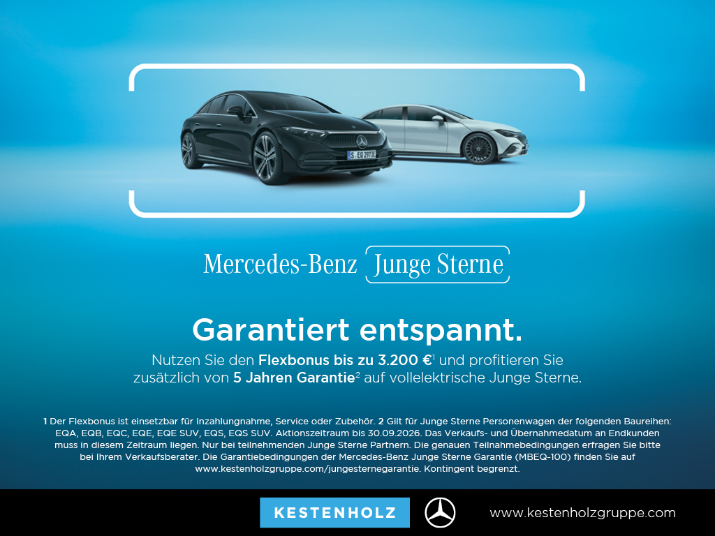 Getriebe: AutomatikgetriebeDetailangaben f&uuml;r XEV Fahrzeug: Batterietechnologie: Lithium-Ionen,  Nutzbare Batteriekapazit&auml;t: 66,0kWh,  Batteriezustand: 97%,  Ladezeit (in Minuten): 375 (10% bis 100%),  Schnellladezeit (in Minuten): 32 (10% bis 80%)Ausstattungslinie: AMG Line Exterieur,  AMG Line InterieurAusstattungspakete: Ausstattungspaket: Advanced-Paket, Remote und Charging Services Premium, Laderaum-Paket,  AMG Sportpaket,  Komfort Paket: Sitzkomfort-Paket,  Licht- und Sichtpaket,  Businesspaket,  SpiegelpaketAssistenzsysteme: Fernlichtassistent,  Aktiver Park-Assistent inkl. PARKTRONIC,  R&uuml;ckfahrkamera,  DISTRONIC,  Berganfahrhilfe,  Spracheingabesystem,  M&uuml;digkeitserkennung,  Aktiver Lenk-Assistent,  Fahrerassistenzpaket,  COLLISION PREVENTION ASSIST,  Verkehrszeichenerkennung m. Geschwindigkeitslimit-AssistentLicht und Sicht: LED-Scheinwerfer,  Tagfahrlicht,  Regensensor,  Automatisch abblendende Innen- und Au&szlig;enspiegel,  W&auml;rmeschutzverglasung,  Ambientebeleuchtung mehrfarbig,  LichtsensorAudio &amp; Kommunikation: MBUX,  Navigationssystem,  Radio,  Multi-Funktions-Display,  Digitaler Radioempfang DAB,  zentrale Bedieneinheit: Touchpad,  AUX &amp; USB Anschluss,  Mercedes connect me: Konnektivit&auml;ts-Paket Navigation,  Handyvorbereitung Bluetooth,  Android Auto u. Apple CarPlay,  WLAN HotspotKomfort: Digitales Kombiinstrument,  Klimaautomatik,  Lordosenst&uuml;tze Fahrer/Beifahrer,  Sitzheizung Fahrer/Beifahrer,  Sportsitze,  Armauflage hinten,  Servolenkung,  Lenks&auml;ule verstellbar,  Start-Stopp System,  Zentralver. mit Fernbedienung,  Fensterheber elektrisch,  EASY-PACK Heckklappe,  DYNAMIC SELECT,  Getr&auml;nkehalter vornInterieur: Sitze Kunstleder Ledernachbildung ARTICO / Mikrofaser MICROCUT schwarz,  Innenfarbe schwarz,  Multifunktions-Sport-/Lederlenkrad,  Bordcomputer,  R&uuml;cksitze klappbar,  Dekoreinlagen: Zierelement hinterleuchtet, Zierelemente Spiraloptik hinterleuchtet,  Lenkrad-SchaltwippenExterieur: Touchscreen Bedienung,  AMG Leichtmetallfelgen 18 Zoll,  Au&szlig;enspiegel elekt. anklappbar,  Dachreling,  Reifenpannenset,  Notrufsystem,  Ladekabel Mode 3 (Typ 2/2),  Wechsel-/Gleichstromladesystem (AC/DC Laden),  StauassistentSicherheit: i-Size Kindersitzbefestigung,  Fu&szlig;g&auml;ngerschutzsystem,  Fahrer- /Beifahrerairbag,  Seitenairbag vorn und hinten,  Knieairbag Fahrer,  Traktionskontrolle,  Elektr. Stabilit&auml;tsprogramm ESP,  Reifendruckkontrolle,  Wegfahrsperre,  Au&szlig;entemperatur Anzeige,  Antiblockiersystem ABS,  Bremsverschlei&szlig;anzeige,  Notbremsassistent,  Akustischer UmfeldschutzWeitere Ausstattung: K34 Streckenbasierte GeschwindigkeitsanpassungSonstige Ma&szlig;e und Gewichte: Nutzlast: 430 kg,  zul&auml;ssiges Gesamtgewicht: 2.470 kg,  Radstand: 2.729 mmIrrt&uuml;mer und &Auml;nderungen vorbehalten
