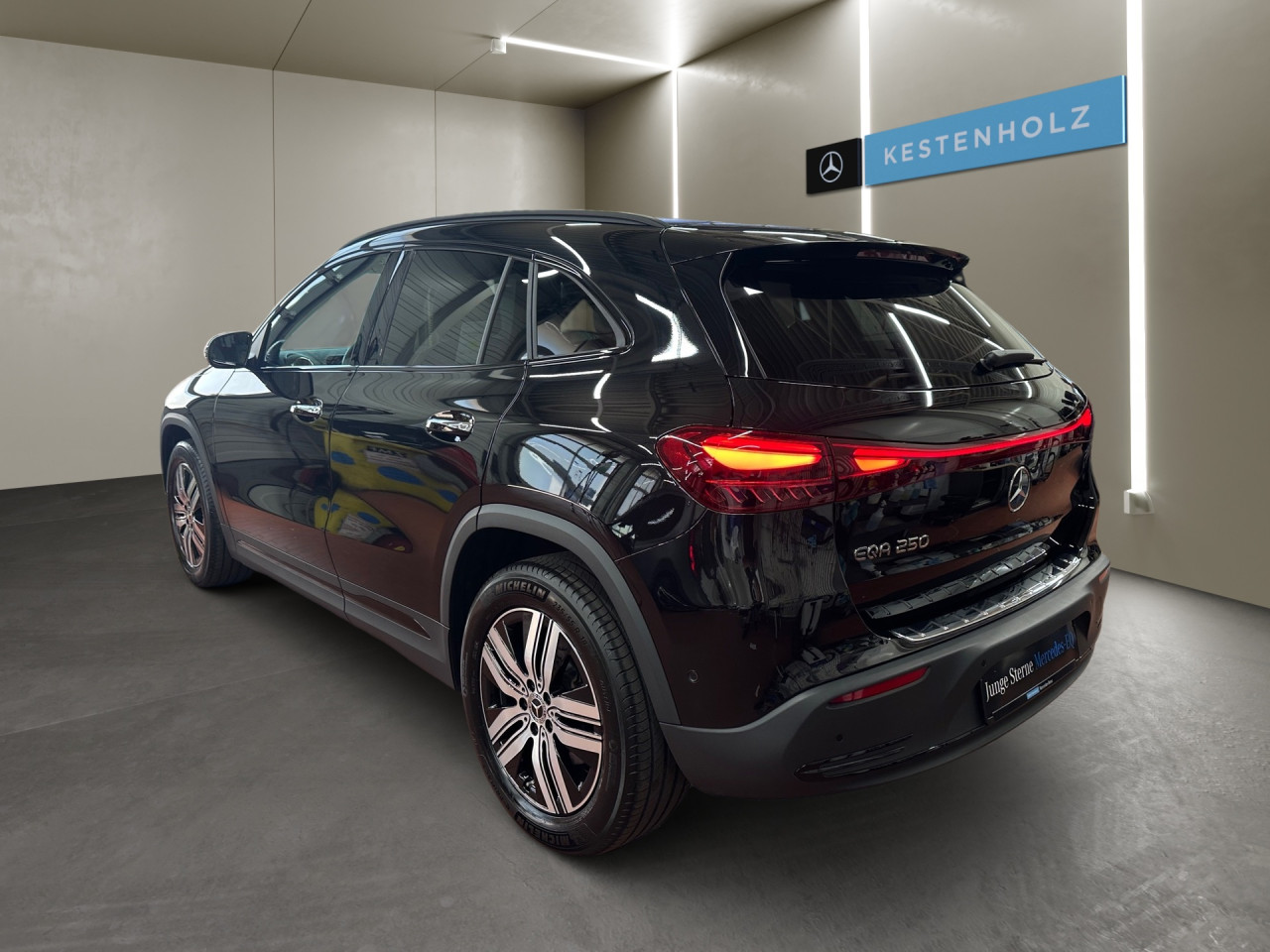 Getriebe: AutomatikgetriebeDetailangaben f&uuml;r XEV Fahrzeug: Batterietechnologie: Lithium-Ionen,  Nutzbare Batteriekapazit&auml;t: 66,5kWh,  Ladezeit (in Minuten): 375 (10% bis 100%),  Schnellladezeit (in Minuten): 32 (10% bis 80%)Ausstattungspakete: Winterpaket,  Komfort Paket: Sitzkomfort-Paket,  Night-Paket,  Licht- und Sichtpaket,  SpiegelpaketAssistenzsysteme: Fernlichtassistent,  Aktiver Park-Assistent inkl. PARKTRONIC,  R&uuml;ckfahrkamera,  DISTRONIC,  Berganfahrhilfe,  Spracheingabesystem,  M&uuml;digkeitserkennung,  Spurhalteassistent mit aktivem Lenk-Assistent,  Fahrerassistenzpaket,  COLLISION PREVENTION ASSIST,  Verkehrszeichenerkennung m. Geschwindigkeitslimit-AssistentLicht und Sicht: LED-Scheinwerfer,  Tagfahrlicht,  Regensensor,  Automatisch abblendender Innenspiegel,  W&auml;rmeschutzverglasung,  Ambientebeleuchtung mehrfarbig,  LichtsensorAudio &amp; Kommunikation: MBUX,  Navigationssystem,  Radio,  Multi-Funktions-Display,  Digitaler Radioempfang DAB,  Soundsystem,  USB Anschluss,  Mercedes connect me,  Handyvorbereitung Bluetooth,  Android Auto u. Apple CarPlay,  Kabelloses Laden f&uuml;r Handys,  WLAN HotspotKomfort: Digitales Kombiinstrument,  Klimaautomatik,  Lordosenst&uuml;tze Fahrer/Beifahrer,  Sitzheizung Fahrer/Beifahrer,  Komfortsitze,  Armauflage hinten,  Servolenkung,  Lenks&auml;ule verstellbar,  HANDS-FREE ACCESS,  Start-Stopp System,  Zentralver. mit Fernbedienung,  Fensterheber elektrisch,  EASY-PACK Heckklappe,  DYNAMIC SELECT,  Getr&auml;nkehalter vornInterieur: Sitze Stoff Ledernachbildung ARTICO / Stoff Cupertino zweifarbig ros&eacute;gold / titangrau pearl,  Innenfarbe gold,  Multifunktions-Sport-/Lederlenkrad,  Lenkradheizung,  Bordcomputer,  R&uuml;cksitze klappbar,  Dekoreinlagen: 331 Zierelement hinterleuchtet, 56H Zierelemente Star Pattern hinterleuchtet,  Lenkrad-SchaltwippenExterieur: Touchscreen Bedienung,  Leichtmetallfelgen 18 Zoll,  Au&szlig;enspiegel elekt. anklappbar,  Dachreling: schwarz,  Reifenpannenset,  Notrufsystem,  Ladekabel Mode 3 (Typ 2/2),  Wechsel-/Gleichstromladesystem (AC/DC Laden),  Stauassistent,  FahrzeugpersonalisierungSicherheit: i-Size Kindersitzbefestigung,  Fu&szlig;g&auml;ngerschutzsystem,  Fahrer- /Beifahrerairbag,  Seitenairbag vorn und hinten,  Knieairbag Fahrer,  Traktionskontrolle,  Elektr. Stabilit&auml;tsprogramm ESP,  Reifendruckkontrolle,  Wegfahrsperre,  Au&szlig;entemperatur Anzeige,  Antiblockiersystem ABS,  Bremsverschlei&szlig;anzeige,  Proaktives Insassenschutzsystem,  Notbremsassistent,  Akustischer Umfeldschutz,  Totwinkel-AssistentWeitere Ausstattung: PTD Electric Art,  321 Fingerabdrucksensor,  39U Remote und Charging Services Premium,  PSJ Electric Art Advanced Plus,  Laderaum-Paket,  B05 ECO AssistentSonstige Ma&szlig;e und Gewichte: Nutzlast: 425 kg,  zul&auml;ssiges Gesamtgewicht: 2.470 kg,  Radstand: 2.729 mmIrrt&uuml;mer und &Auml;nderungen vorbehalten